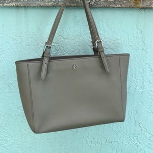 French Grey Tory Burch ‘Small York’ Tote Bag